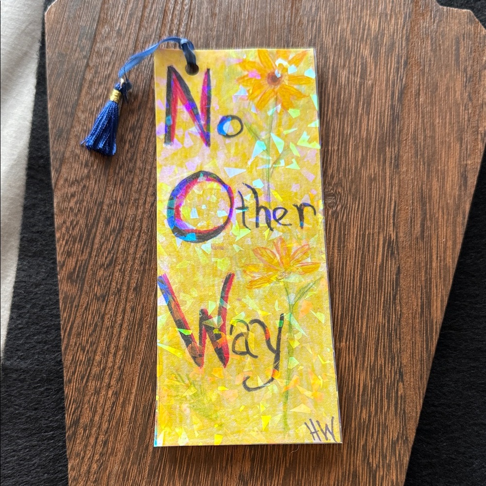 Hand Crafted Yellow Floral Tassel Bookmark